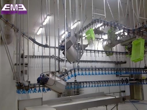 Poultry boneless automatic convey rail