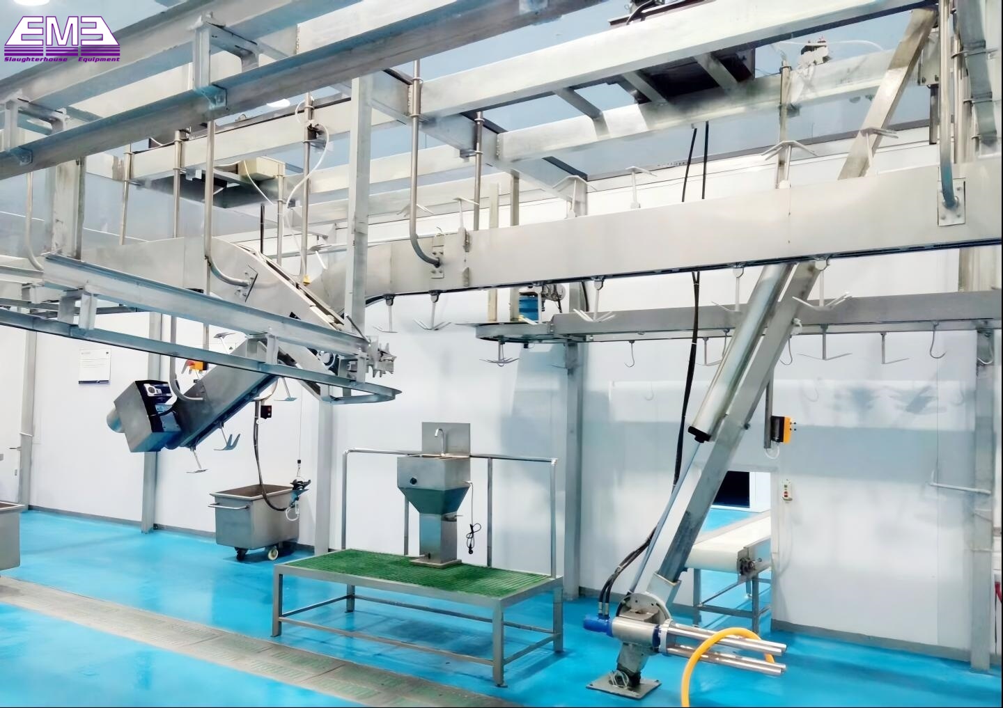 goat slaughtering machine slope type pneumatic sheep skin puller machine for sheep slaughter line