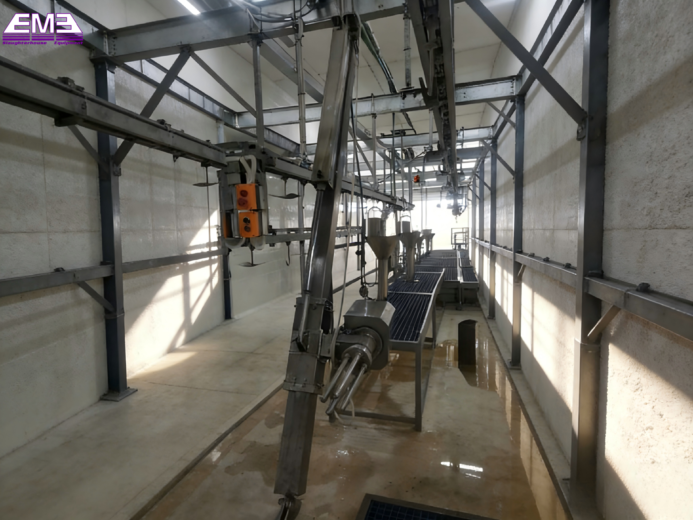 goat slaughtering machine slope type pneumatic sheep skin puller machine for sheep slaughter line