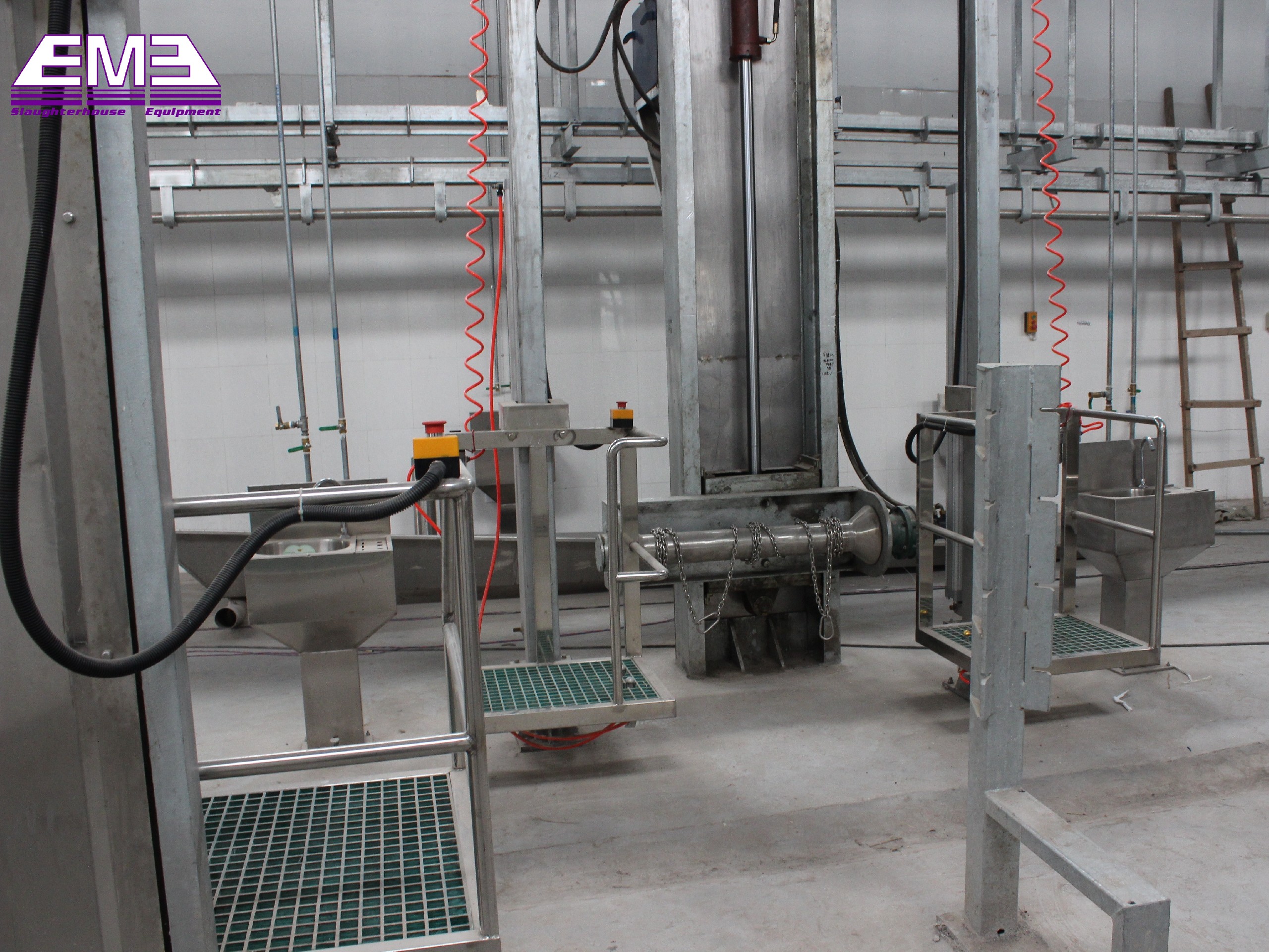 Cattle abattoir equipment cow skin hydraulic puller machine for beef slaughterhouse