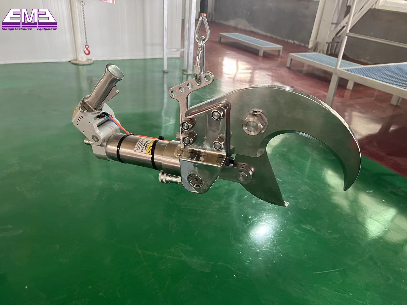 Cattle horn and hoof hydraulic shear cow slaughterhouse machine for meat processing plant
