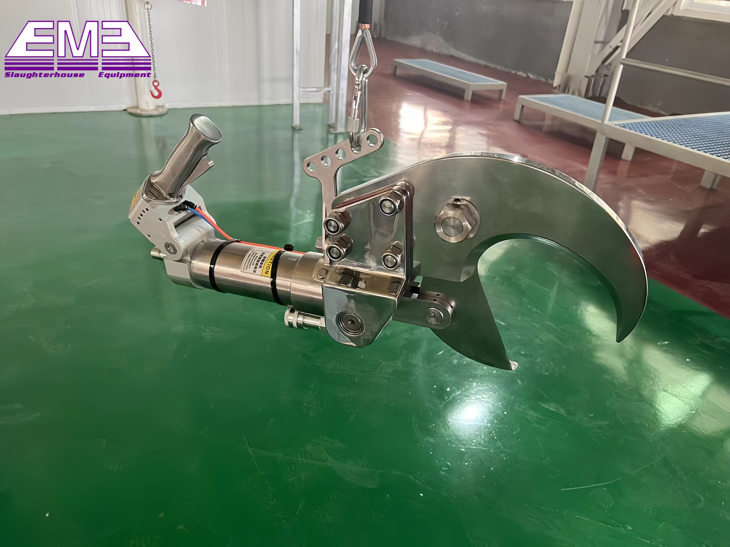 Cattle horn and hoof hydraulic shear cow slaughterhouse machine for meat processing plant