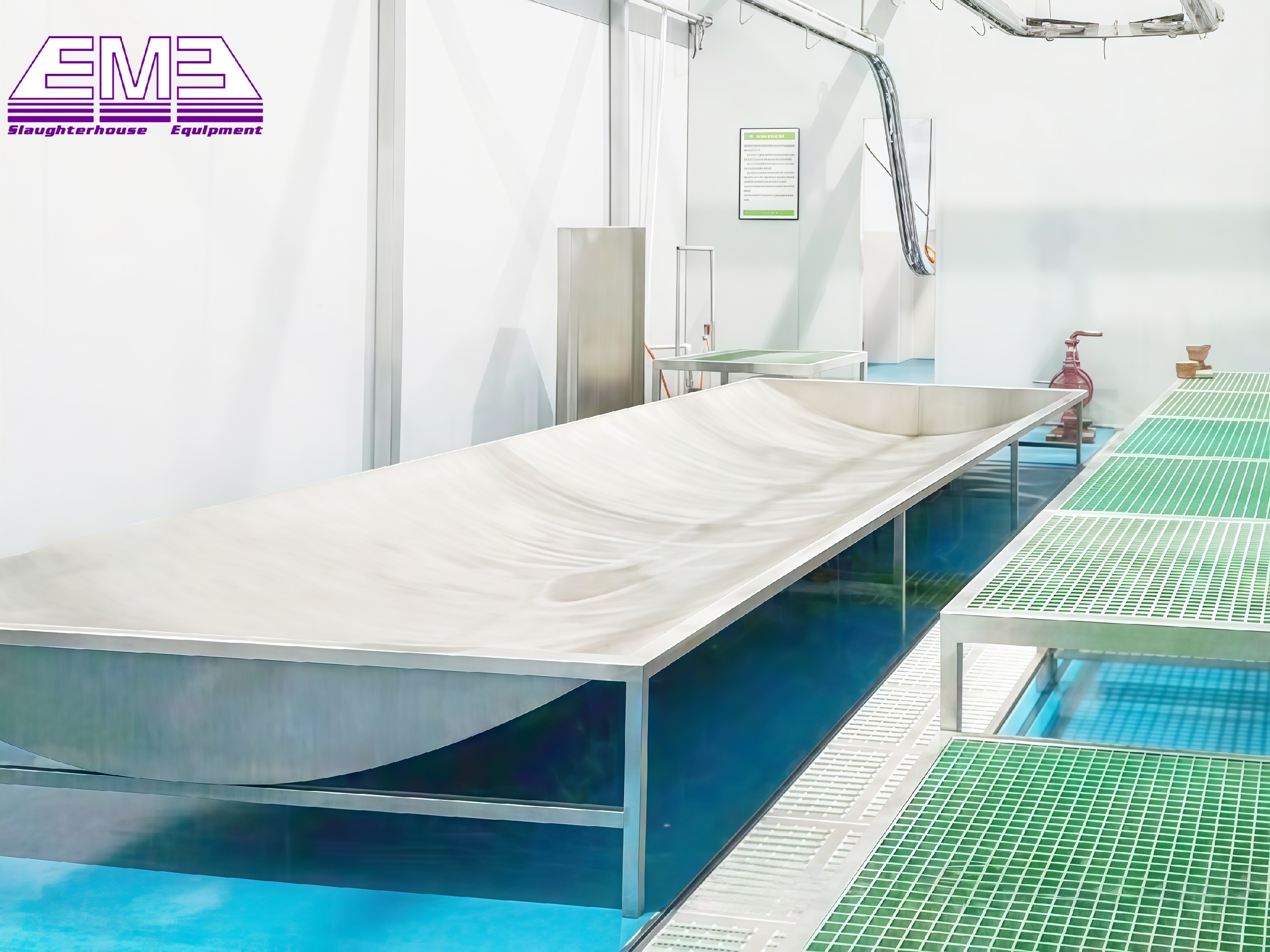 cattle abattoir line cattle blood collection chute for slaughterhouse