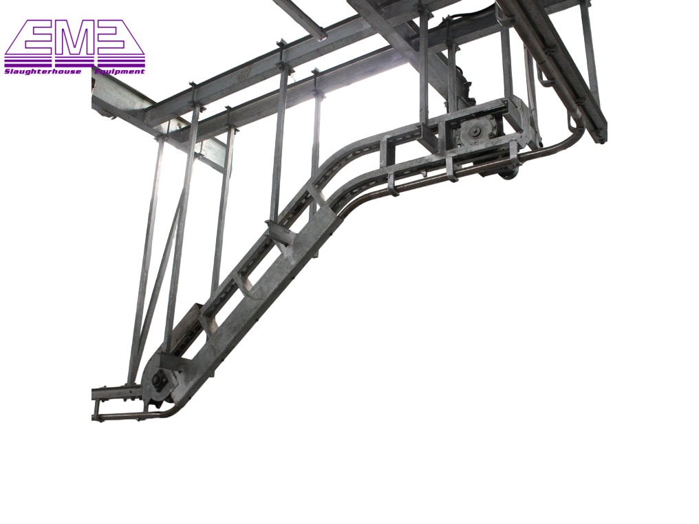 Beef slaughterhouse Cattle carcass slop hoist machine for cattle cow slaughtering