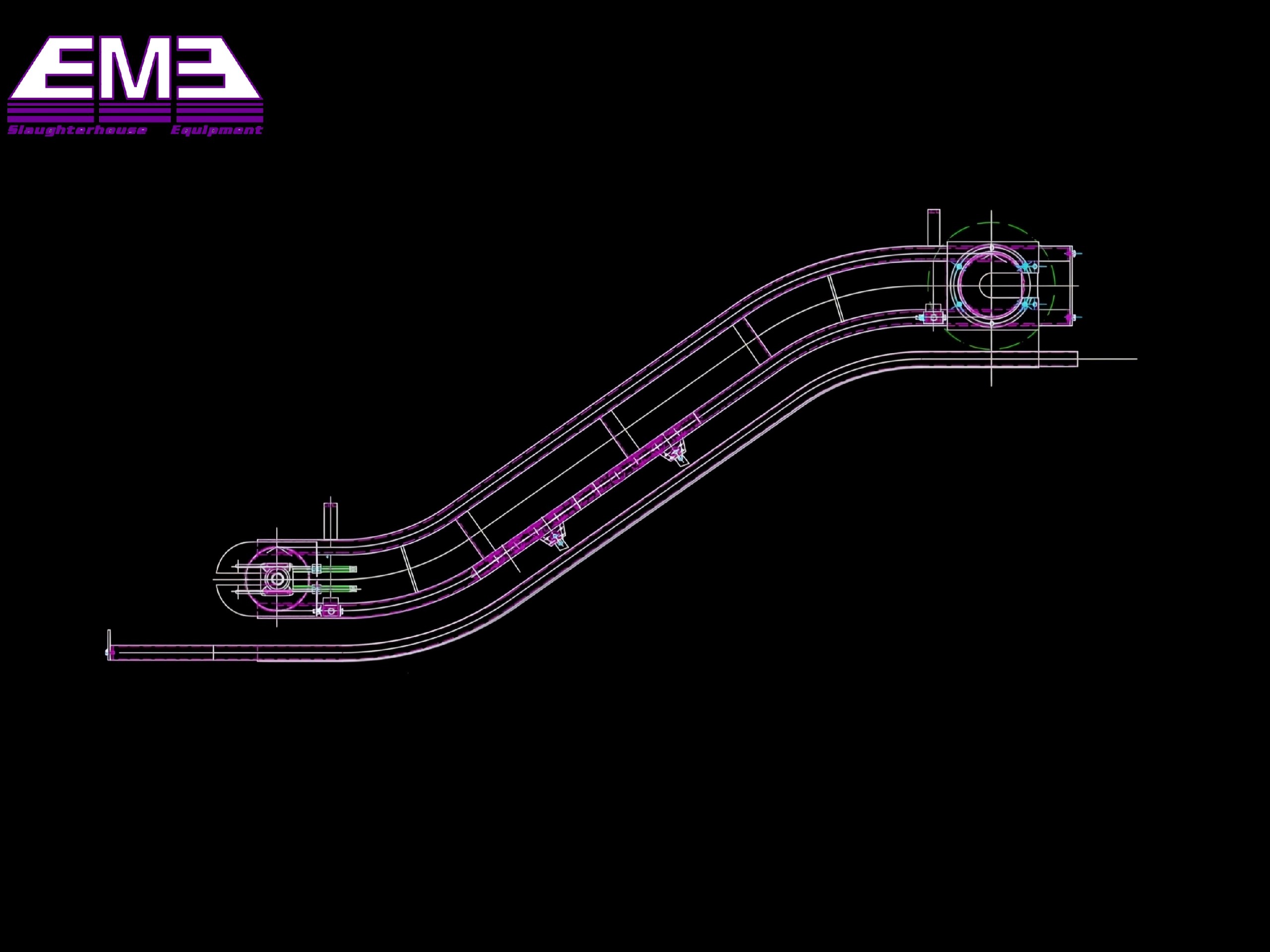 Beef slaughterhouse Cattle carcass slop hoist machine for cattle cow slaughtering