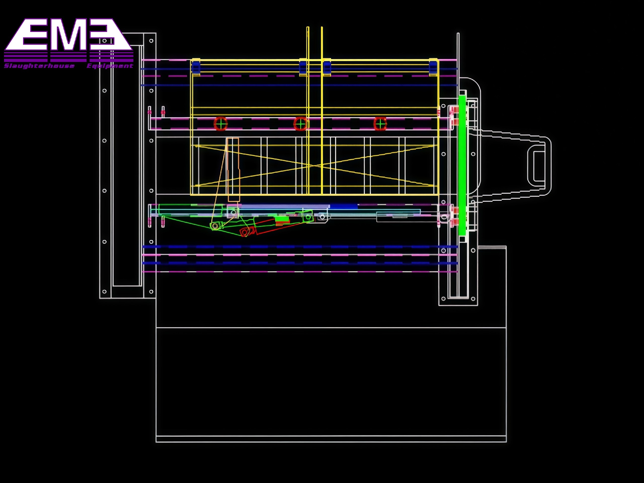 Cattle abattoir equipment ritual halal killing box for beef processing plant
