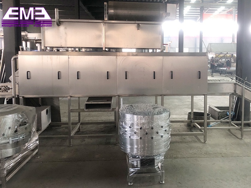 Poultry abattoir equipment cage cleaning machine for slaughterhouse machine