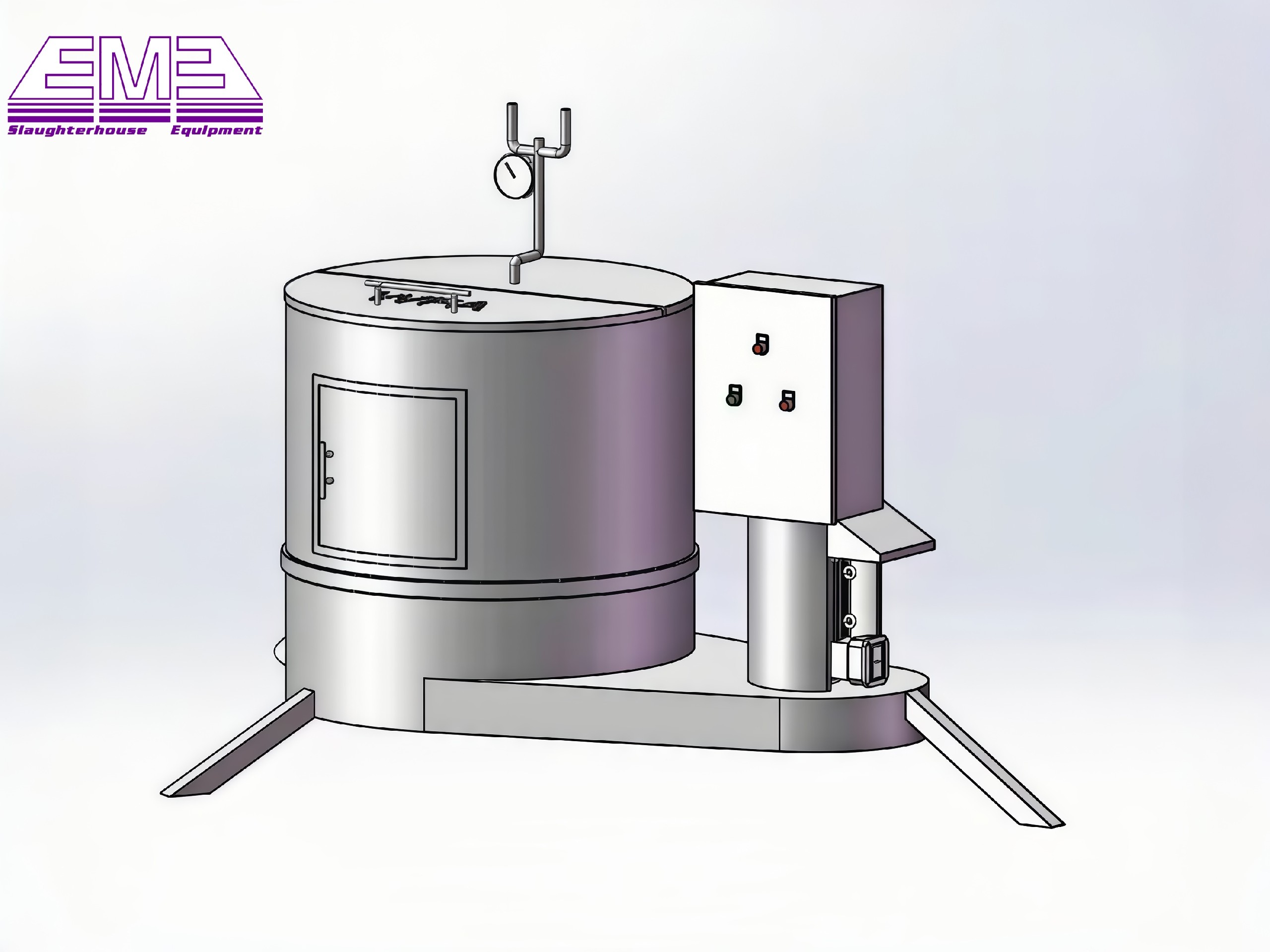 cow slaughter equipment hoof de-hairing machine