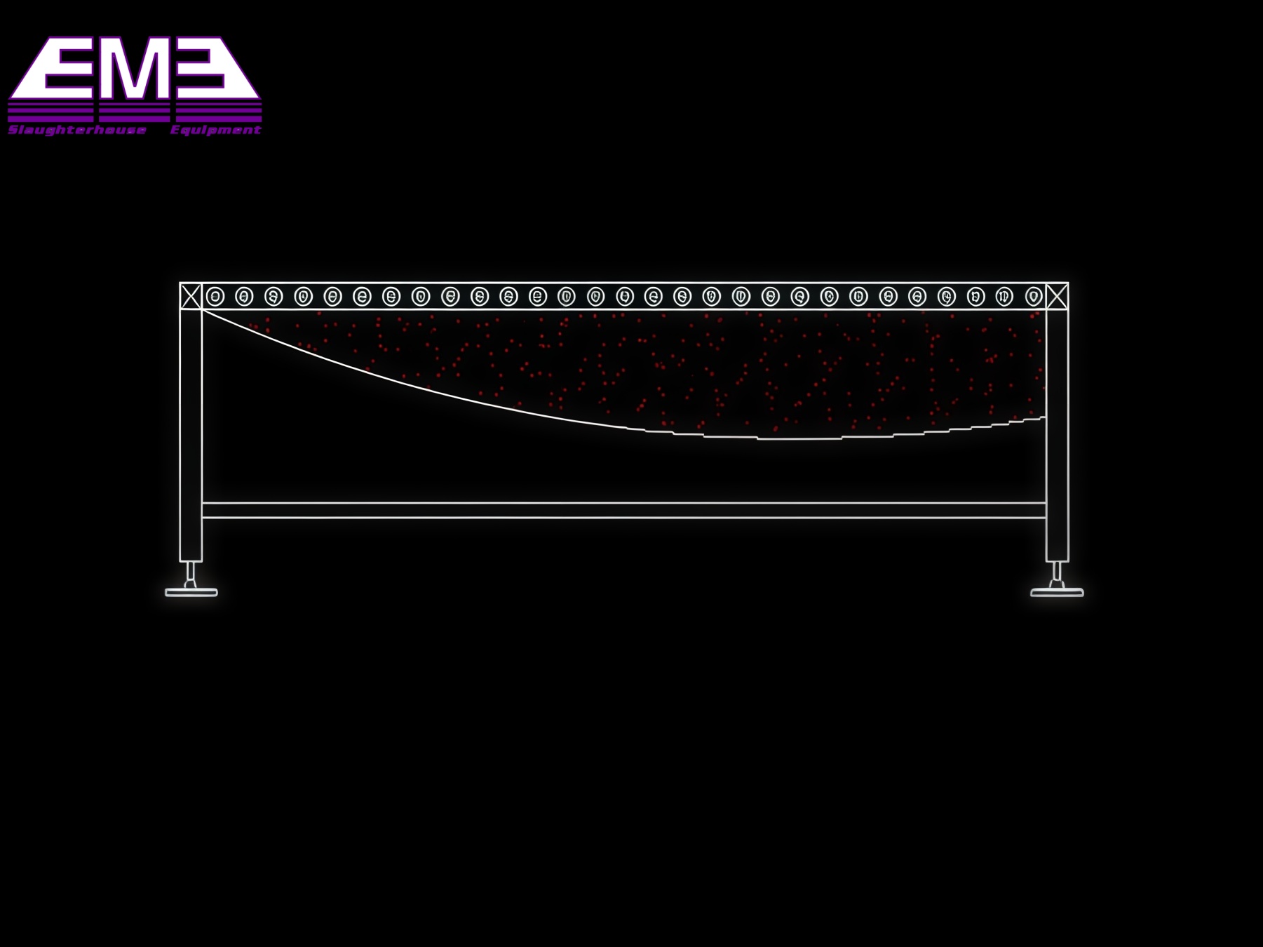 Goat slaughter line living sheep collect and killing table for sheep slaughterhouse