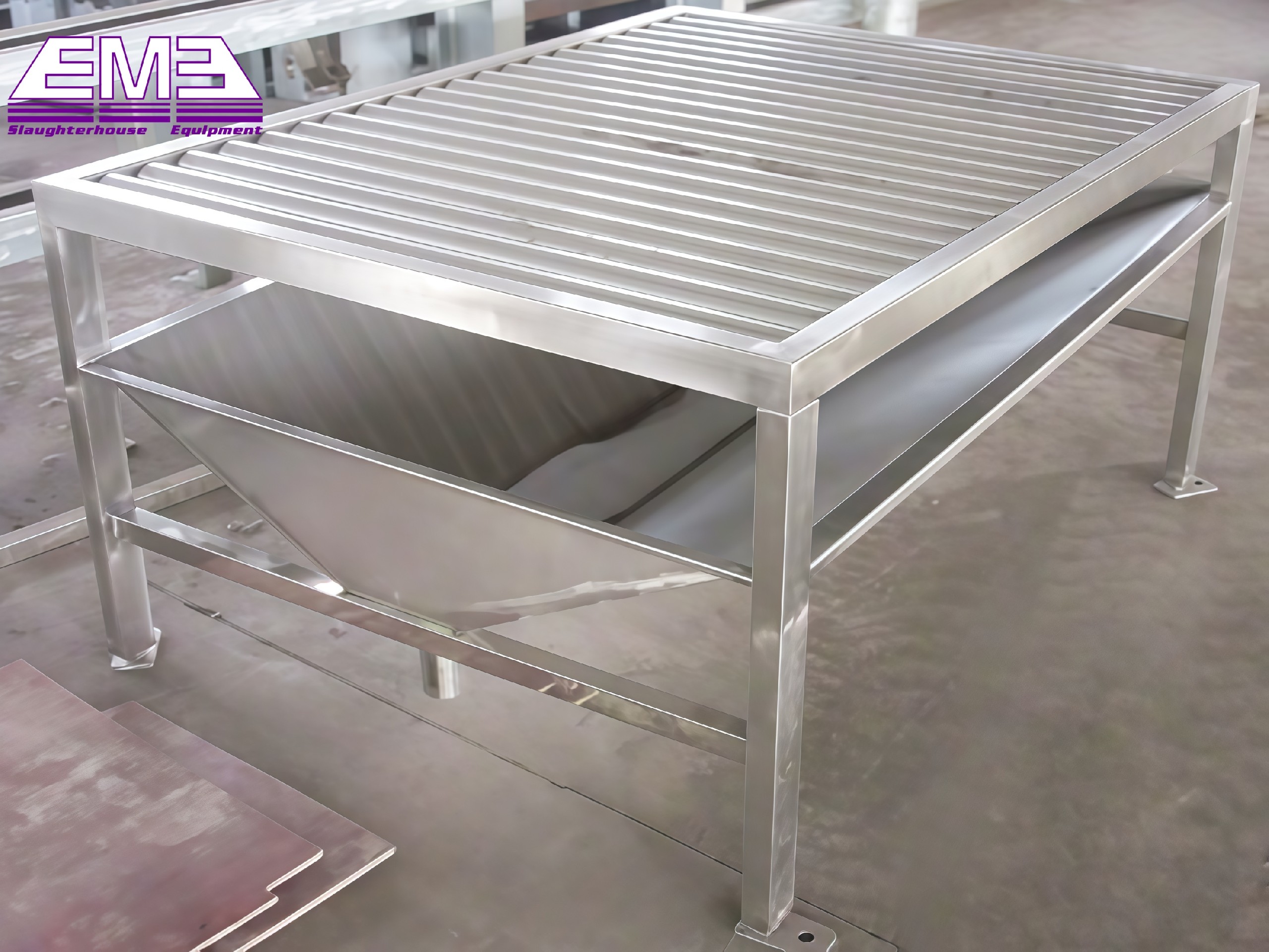 Goat slaughter line living sheep collect and killing table for sheep slaughterhouse