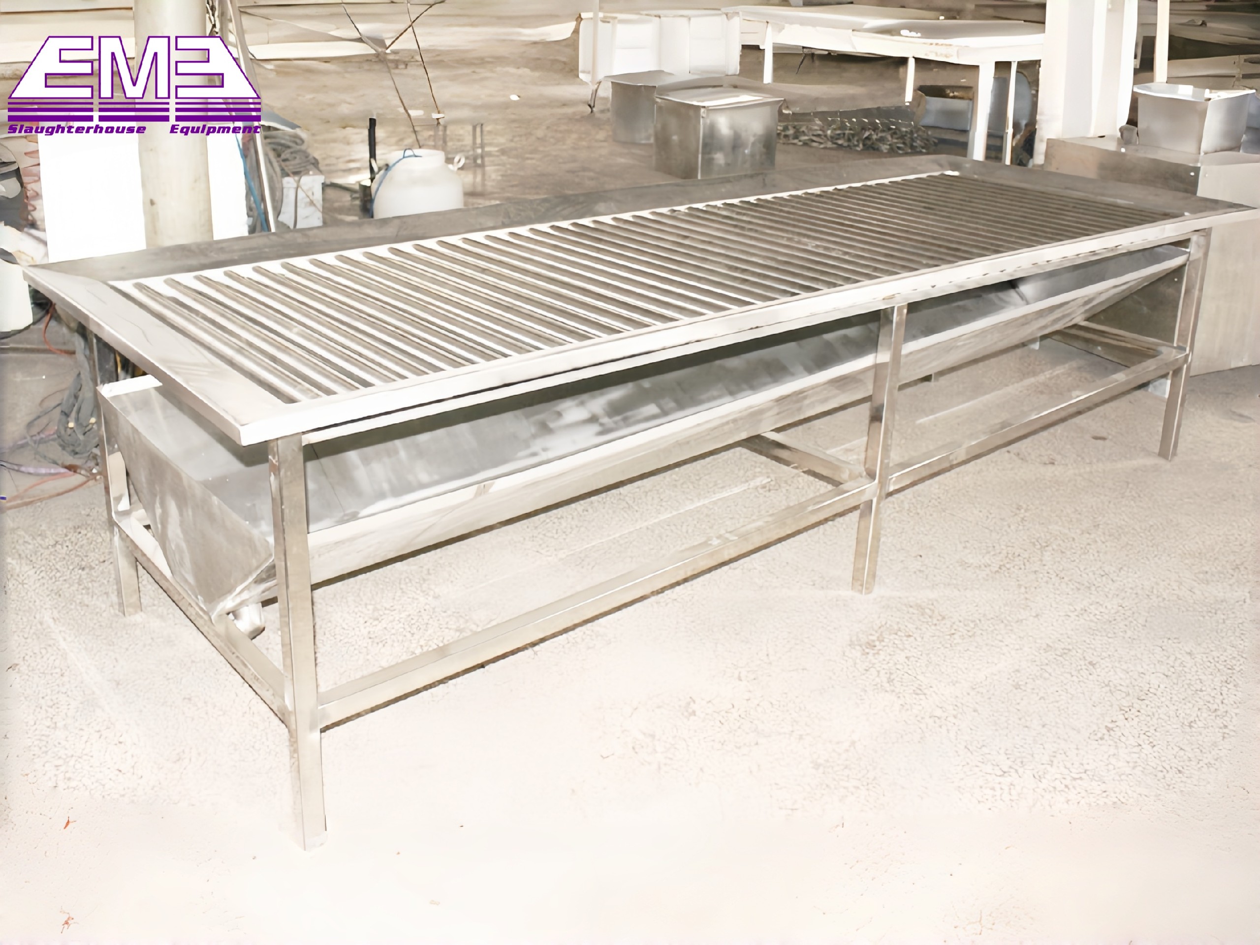 Goat slaughter line living sheep collect and killing table for sheep slaughterhouse