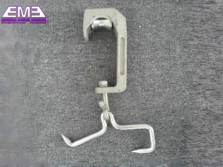 Sheep goat slaughterhouse tube rail pulley hanger