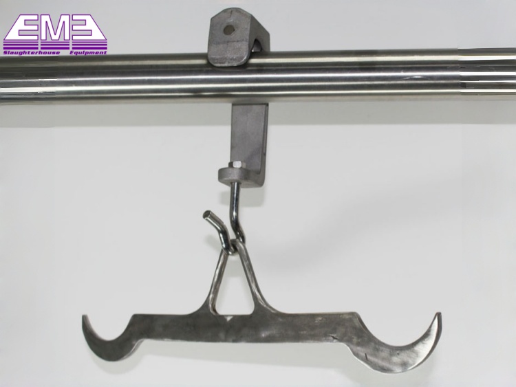 Sheep goat slaughterhouse tube rail pulley hanger