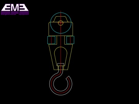 Sheep slaughter dual rail pulley hanger