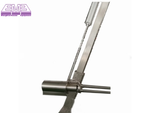 goat slaughtering machine slope type pneumatic sheep skin puller machine for sheep slaughter line