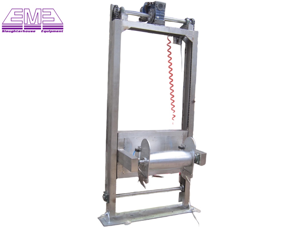 Sheep abattoir equipment goat lamb skin vertical puller machine for  sheep slaughterhouse