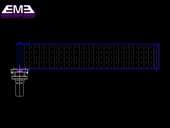 Poultry abattoir equipment living poultry cage roller convey machine