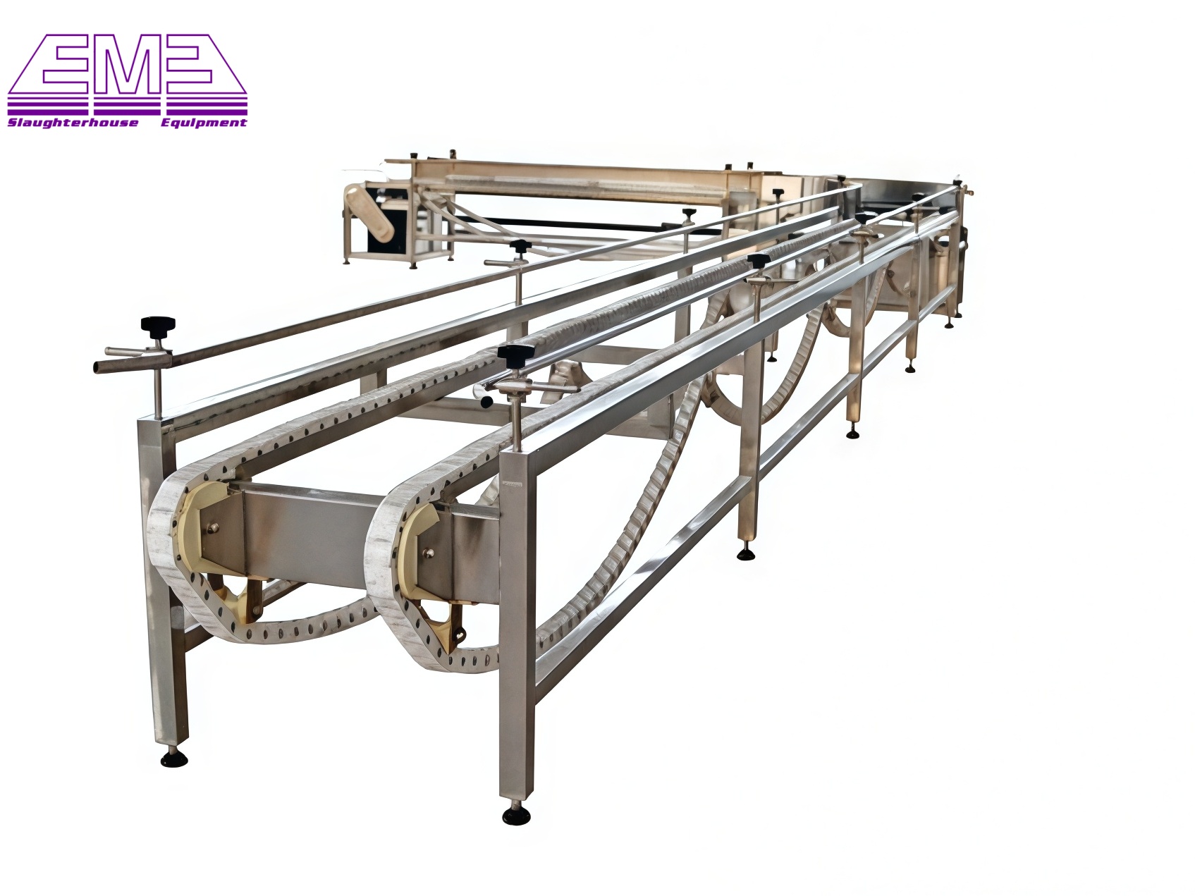 Poultry abattoir equipment living poultry cage roller convey machine