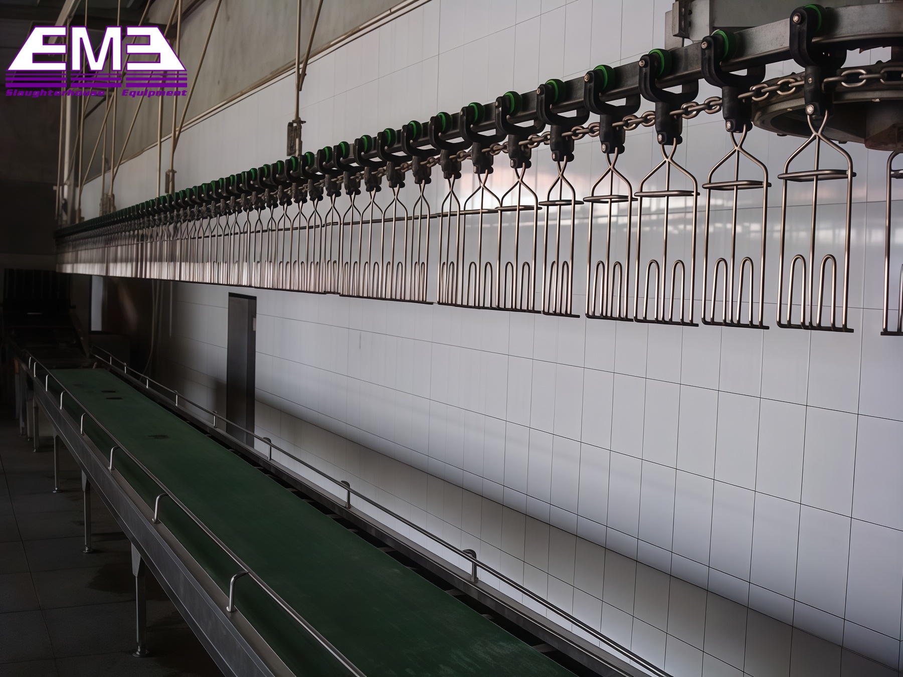 Poultry abattoir equipment living poultry cage roller convey machine