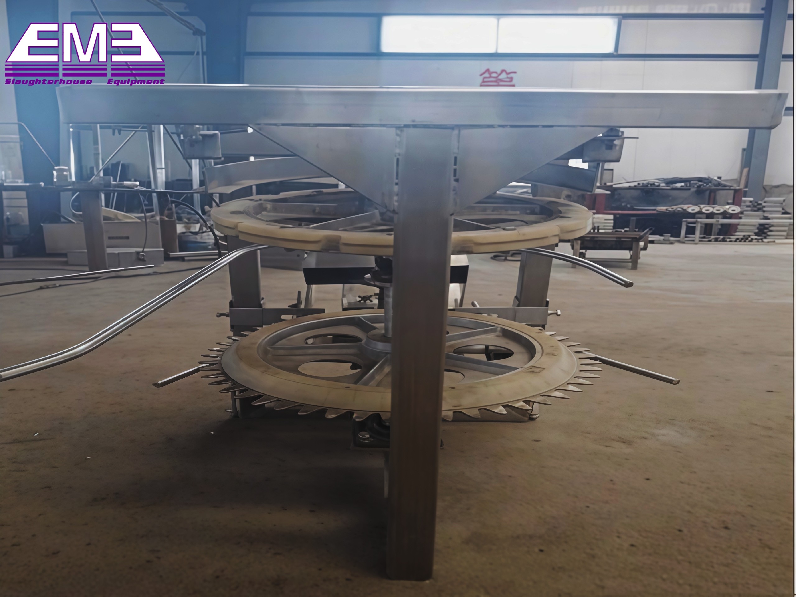 Poultry Slaughterhouse Rotate type claw cut machine for chicken duck goose