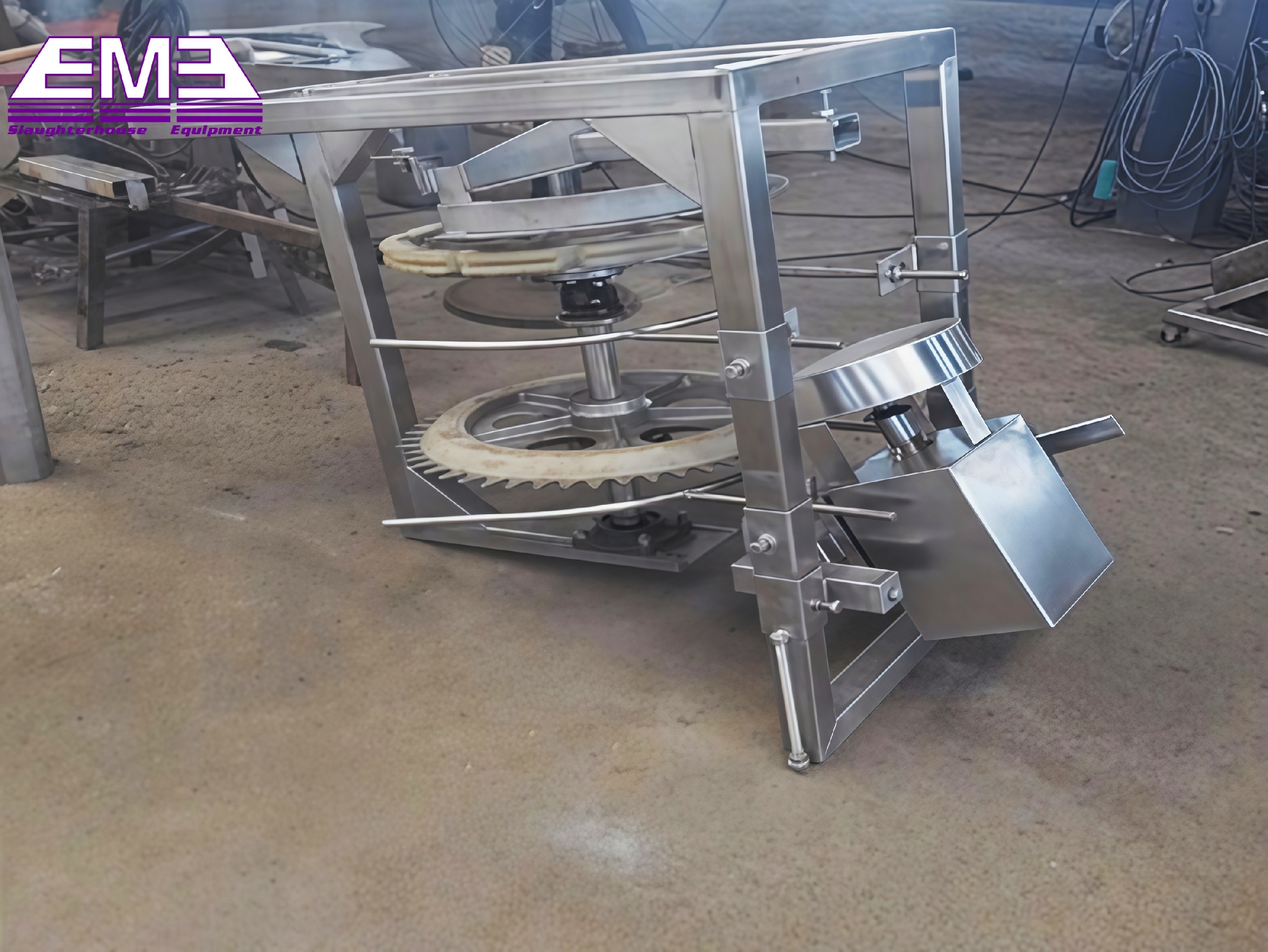 Poultry Slaughterhouse Rotate type claw cut machine for chicken duck goose