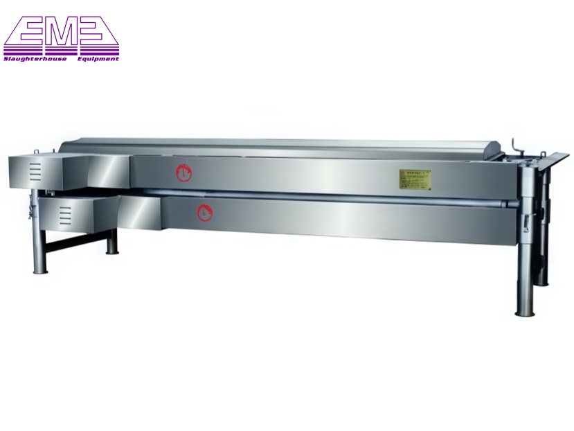 Horizontal type carcass plucking machine