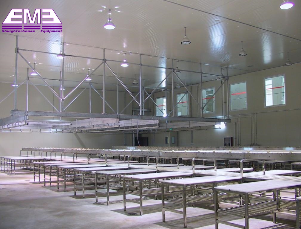 Dual-layer belt conveyor for meat deboning