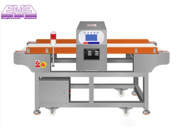 Magnetic metal detectors used to test the livestock meat for metal
