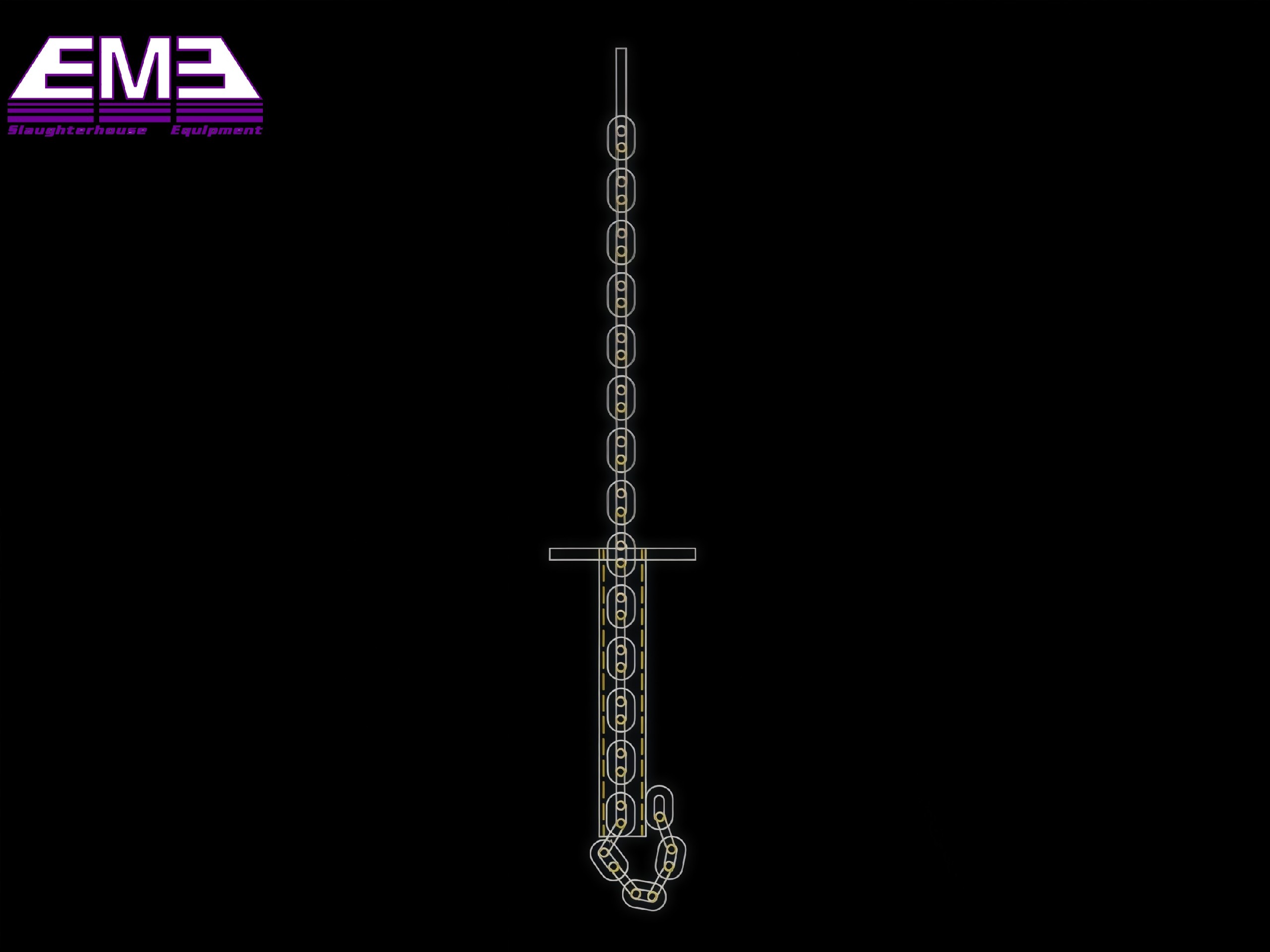 Pig slaughterhouse bleeding shackle device