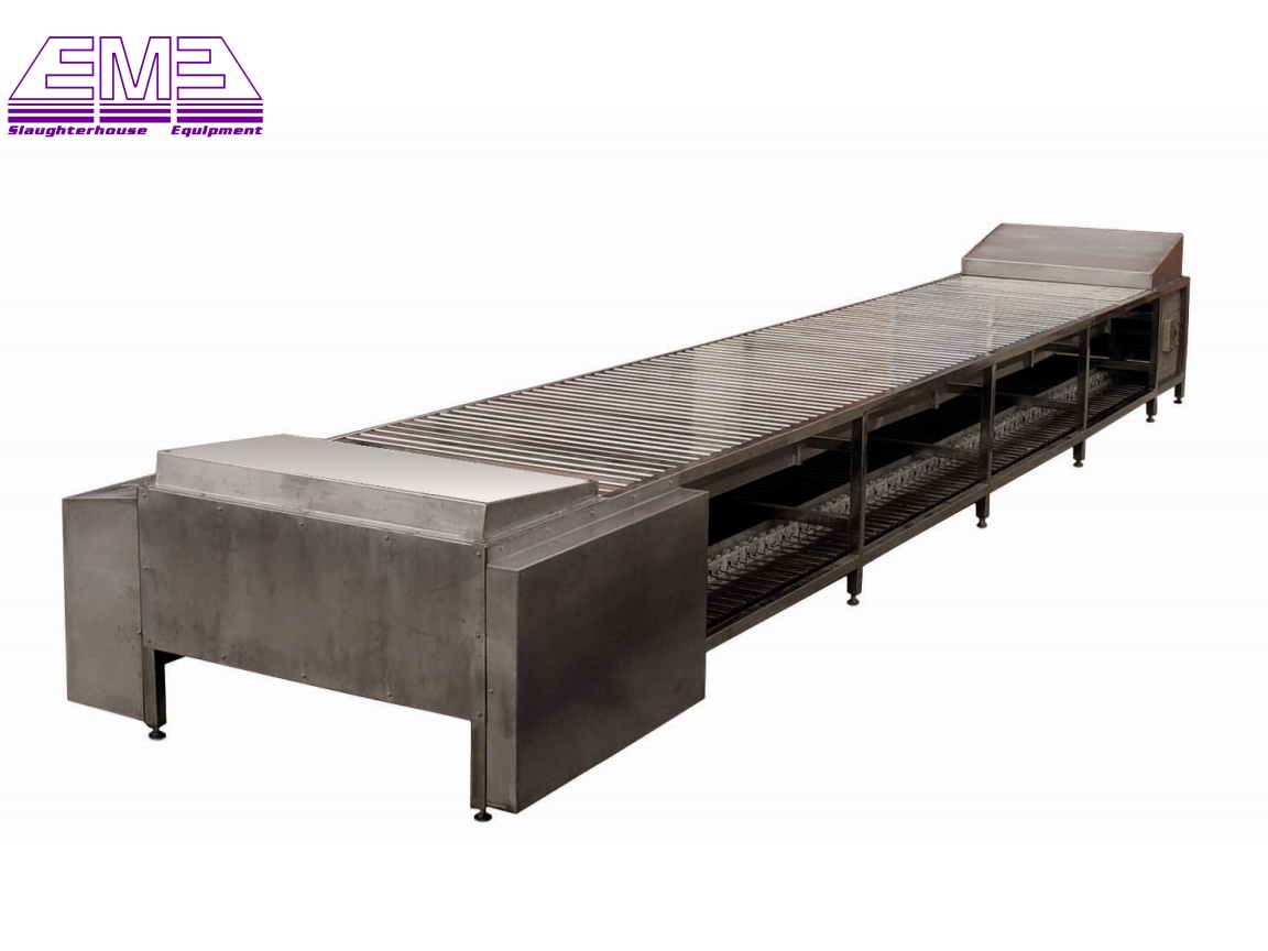 Pig carcass auto convey table in pig abattoir and slaughterhouse