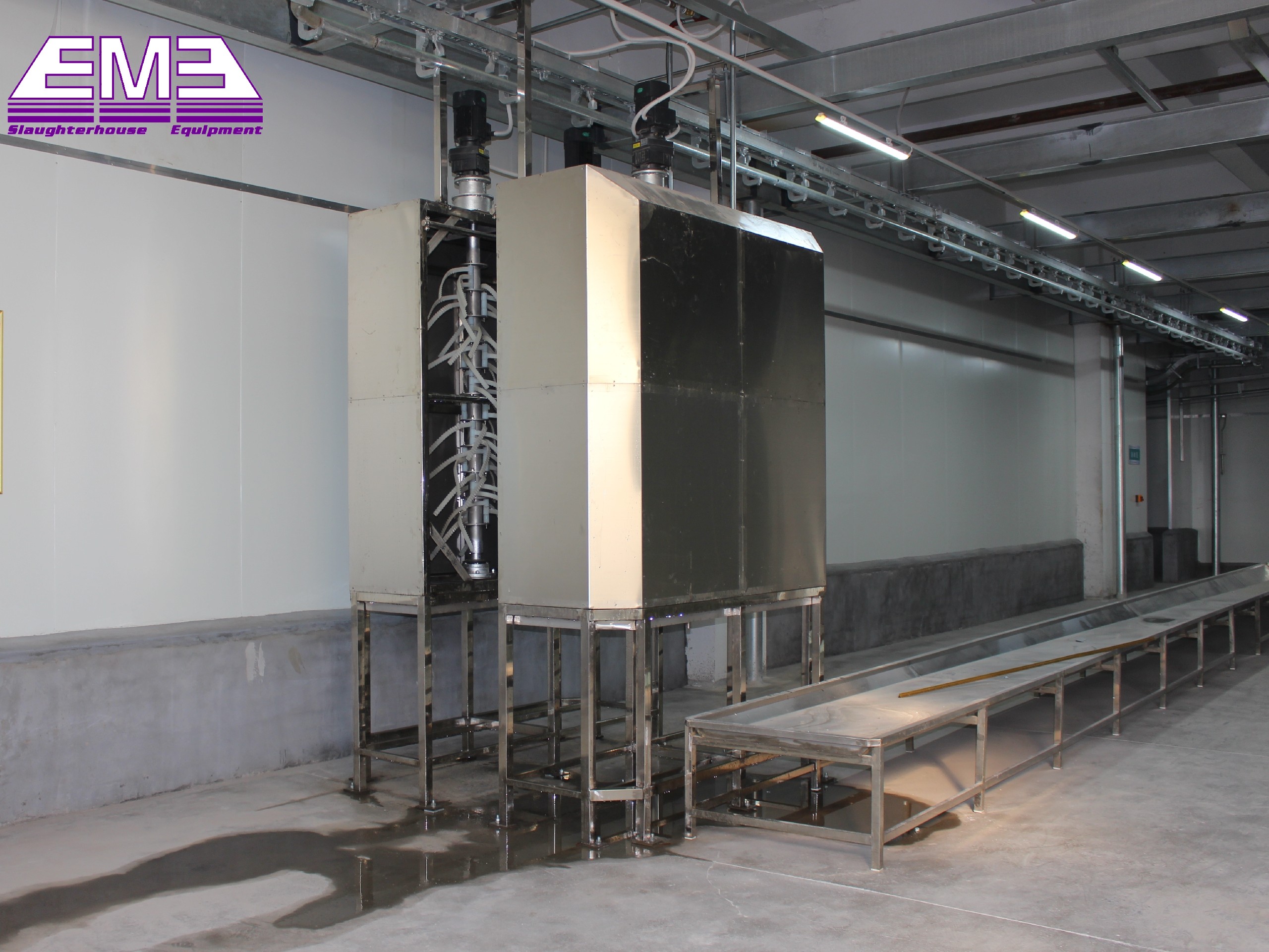 Pig carcass auto cleaning for pig slaughterhouse and abattoir