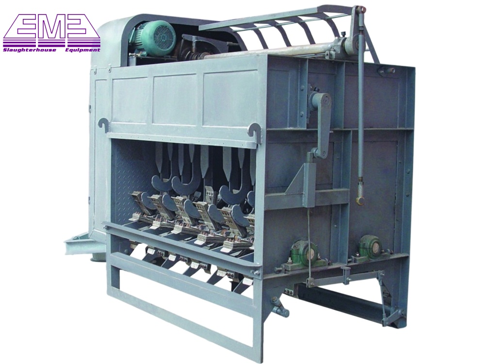 Pig dehair machine for small pig abattoir and slaughterhouse