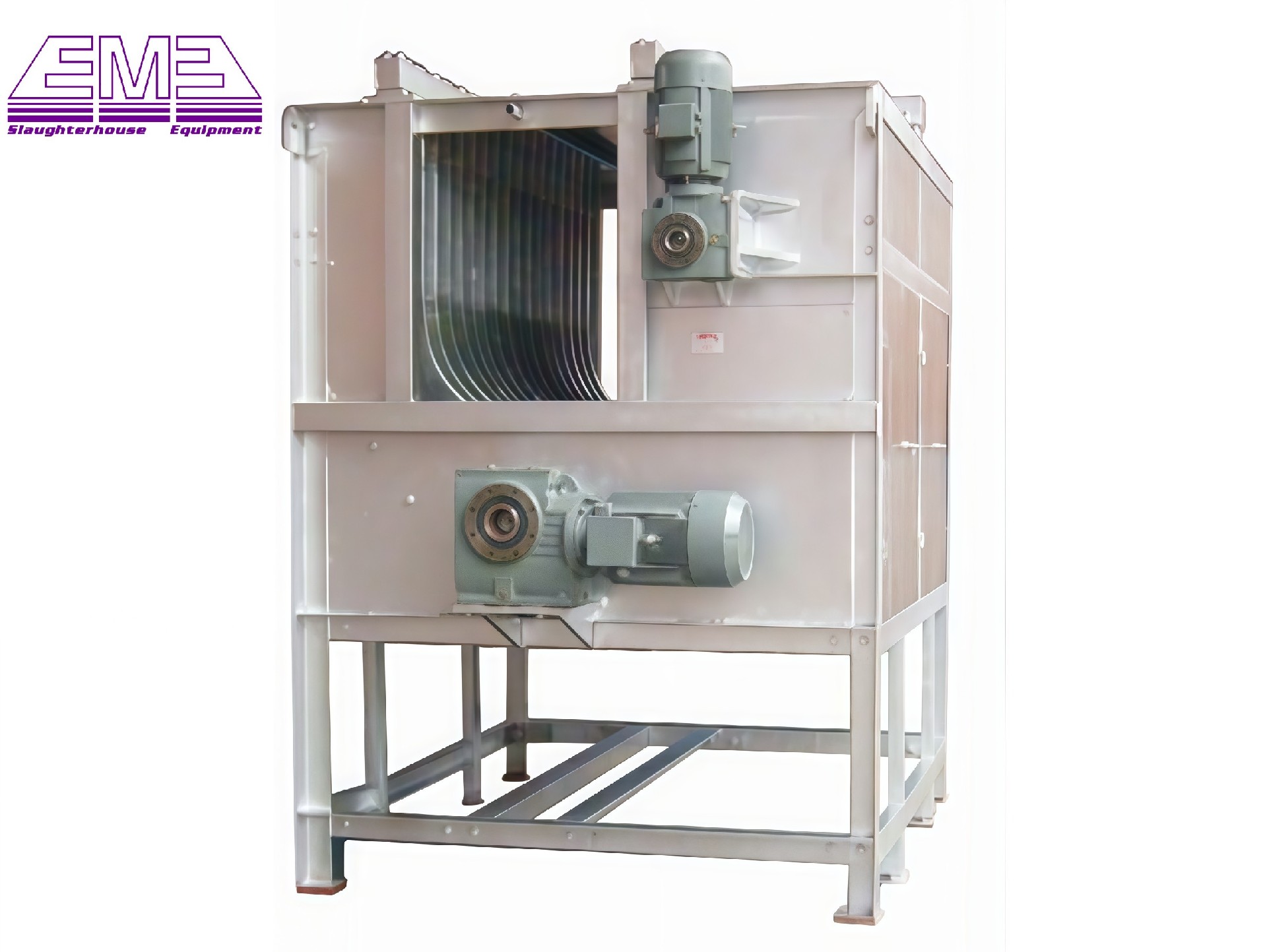 Pig carcass screw type dehairing machine for big pig slaughterhouse