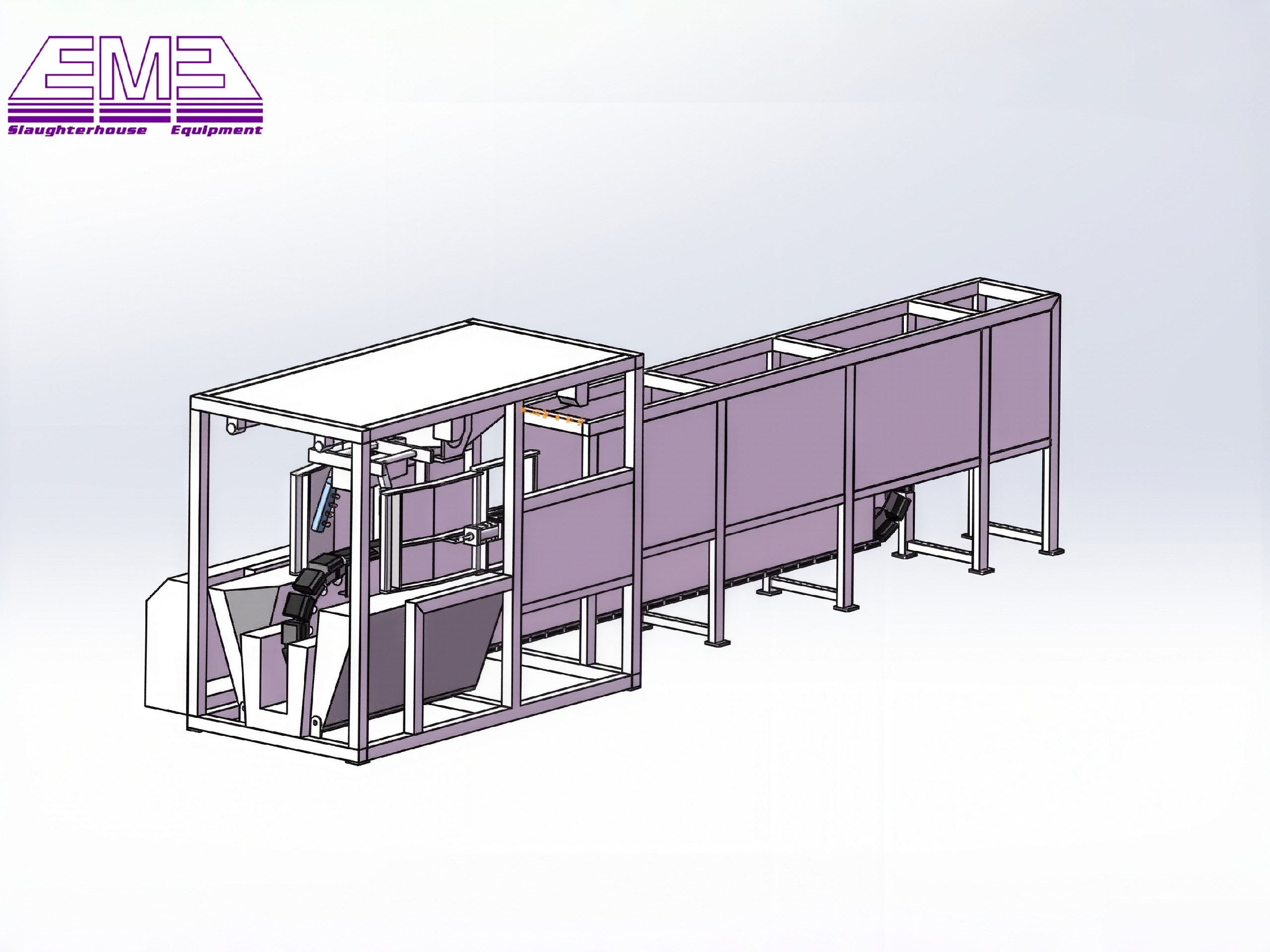 Living pig three point stunning machine