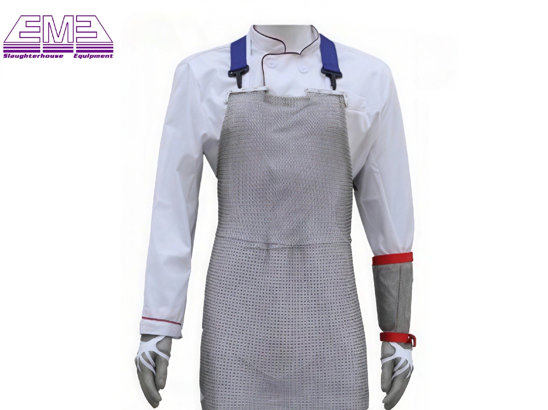Slaughterhouse plastic and SS apron