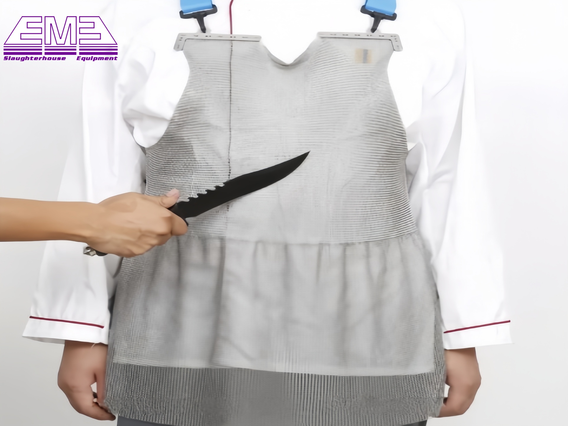 Slaughterhouse plastic and SS apron