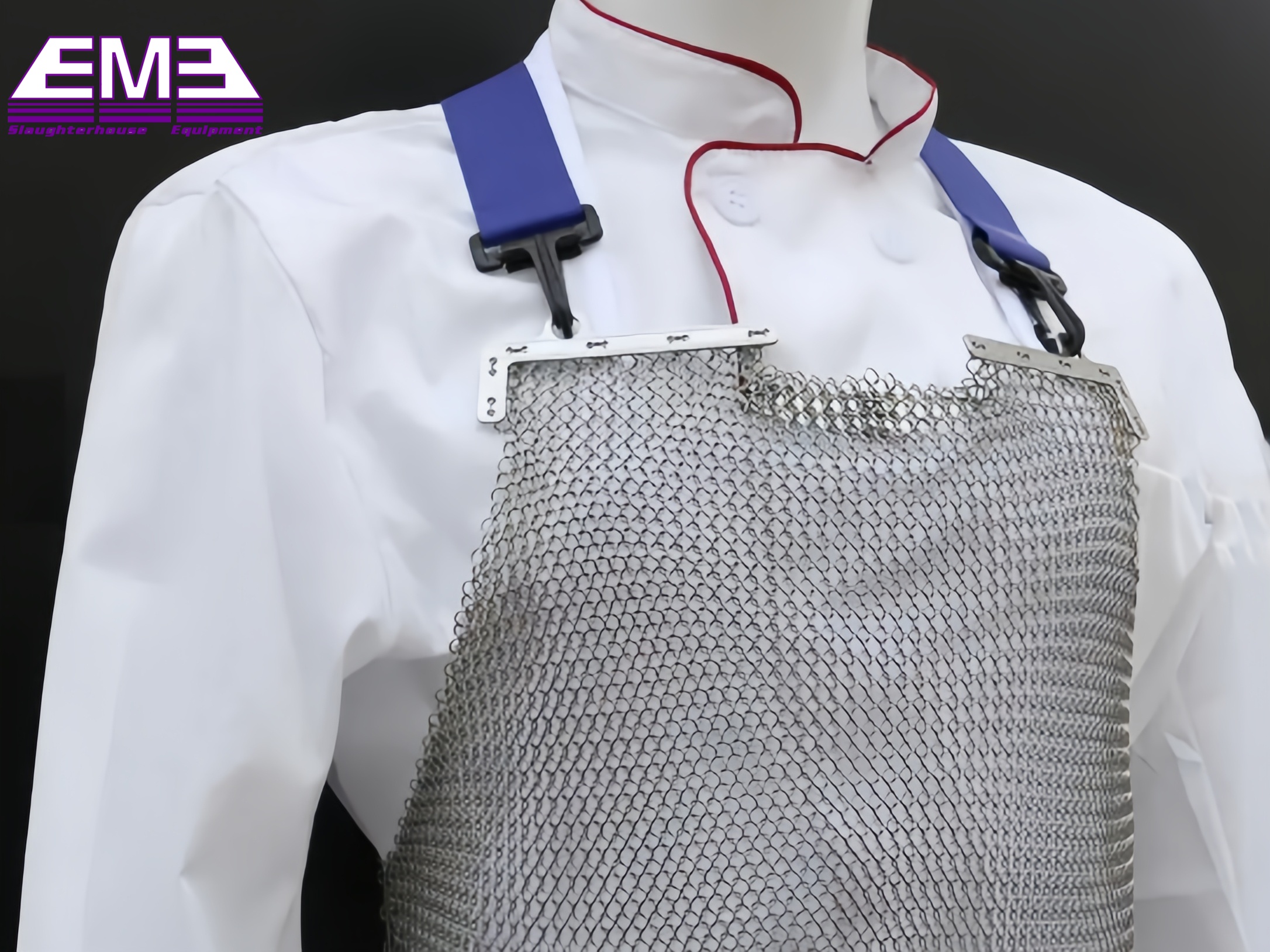 Slaughterhouse plastic and SS apron