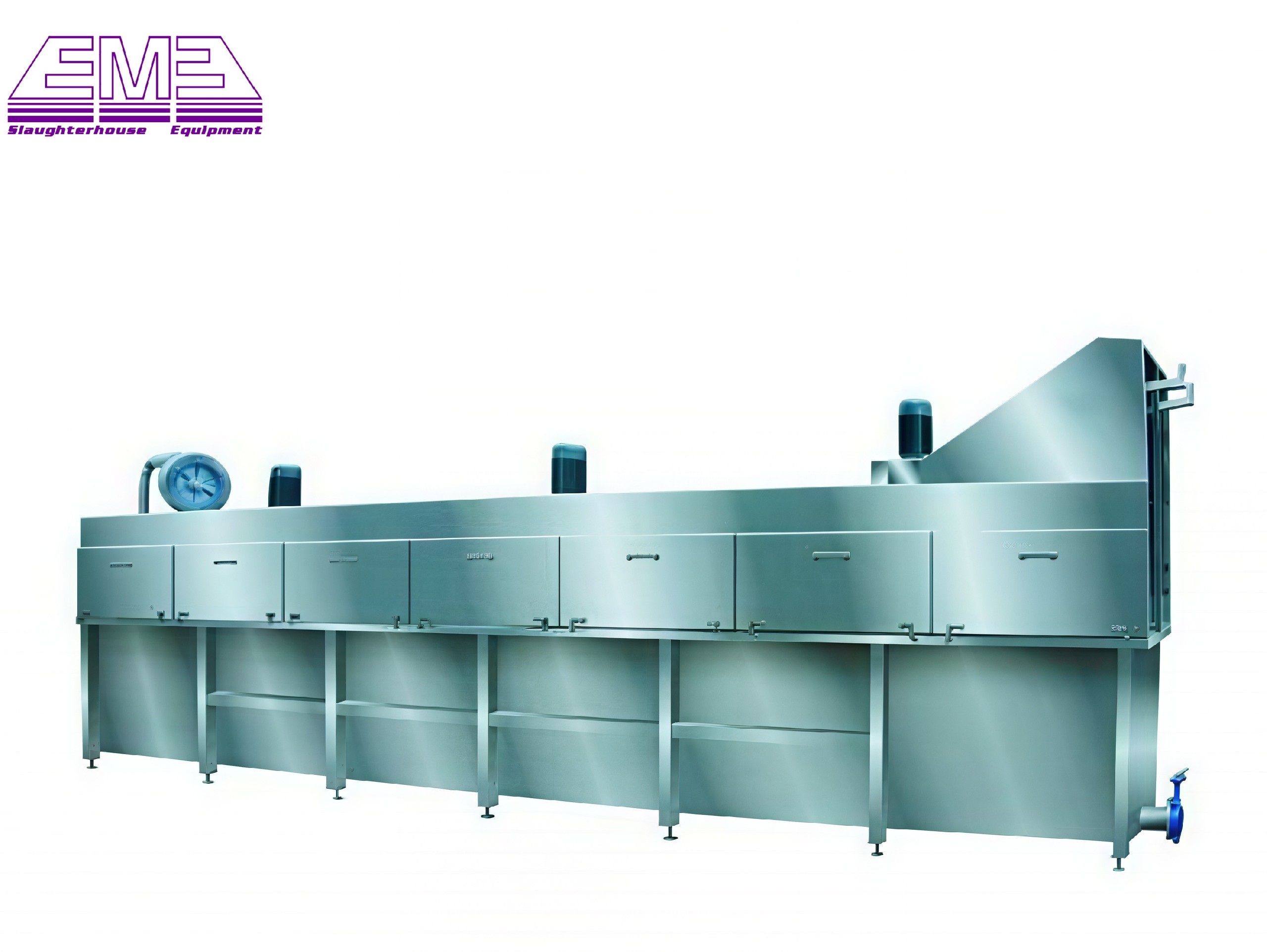 Closed type carcass scalding machine for poultry slaughtering machine