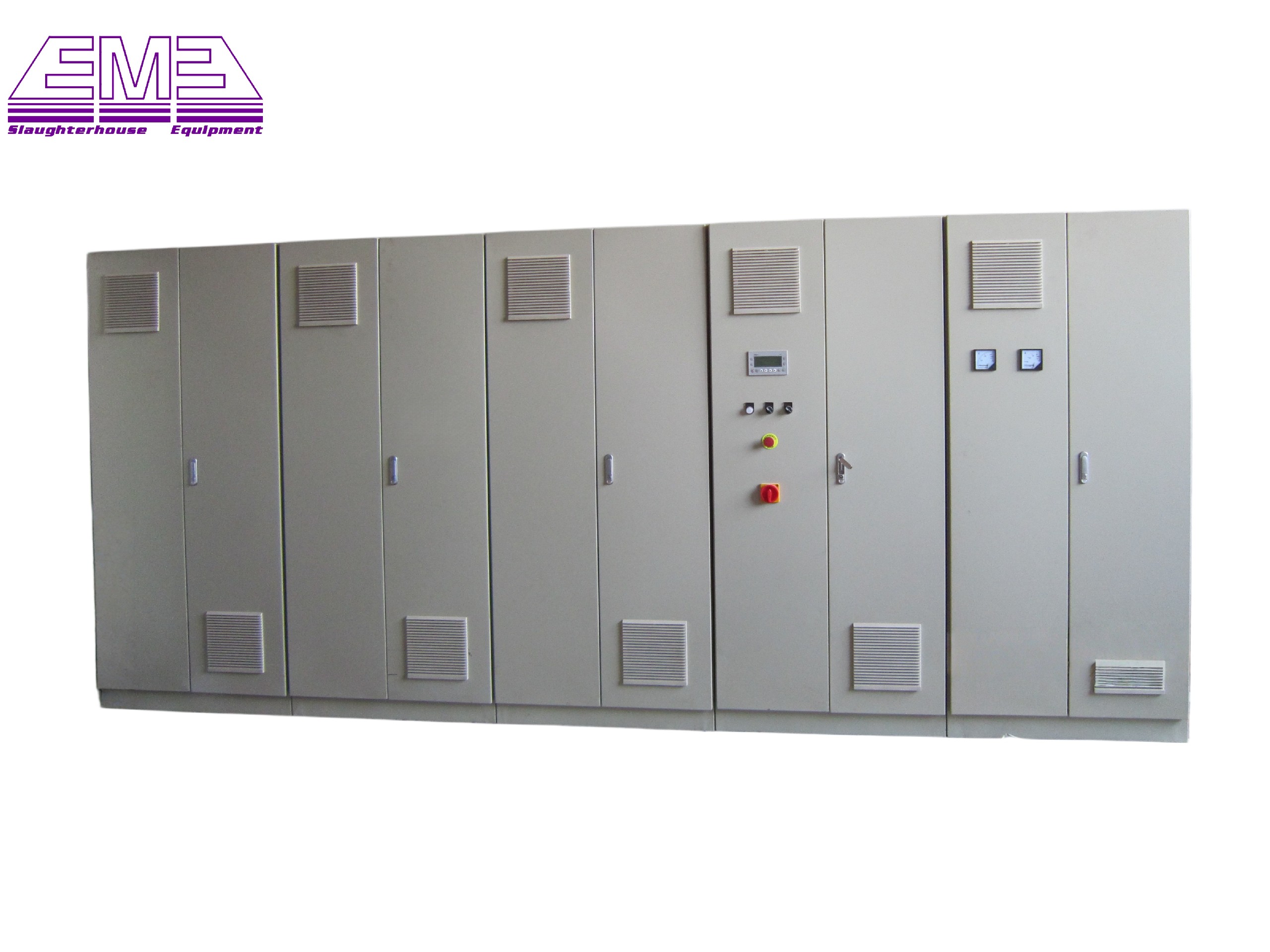 Cattle abattoir equipment central electrical system