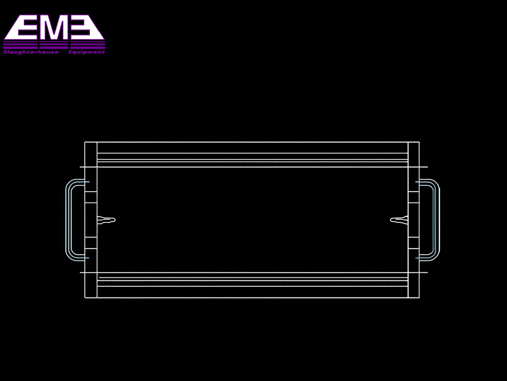 Cattle carcass hanging hook transfer trolley
