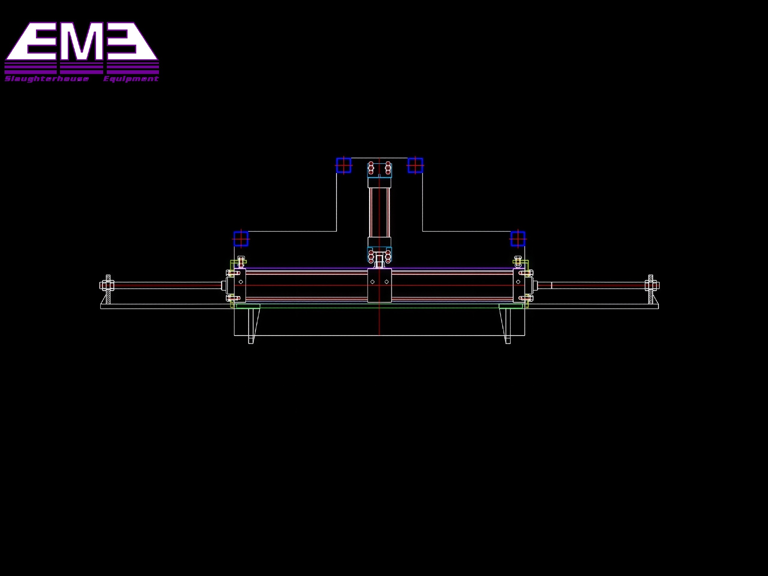 Cattle hind legs pneumatic separator