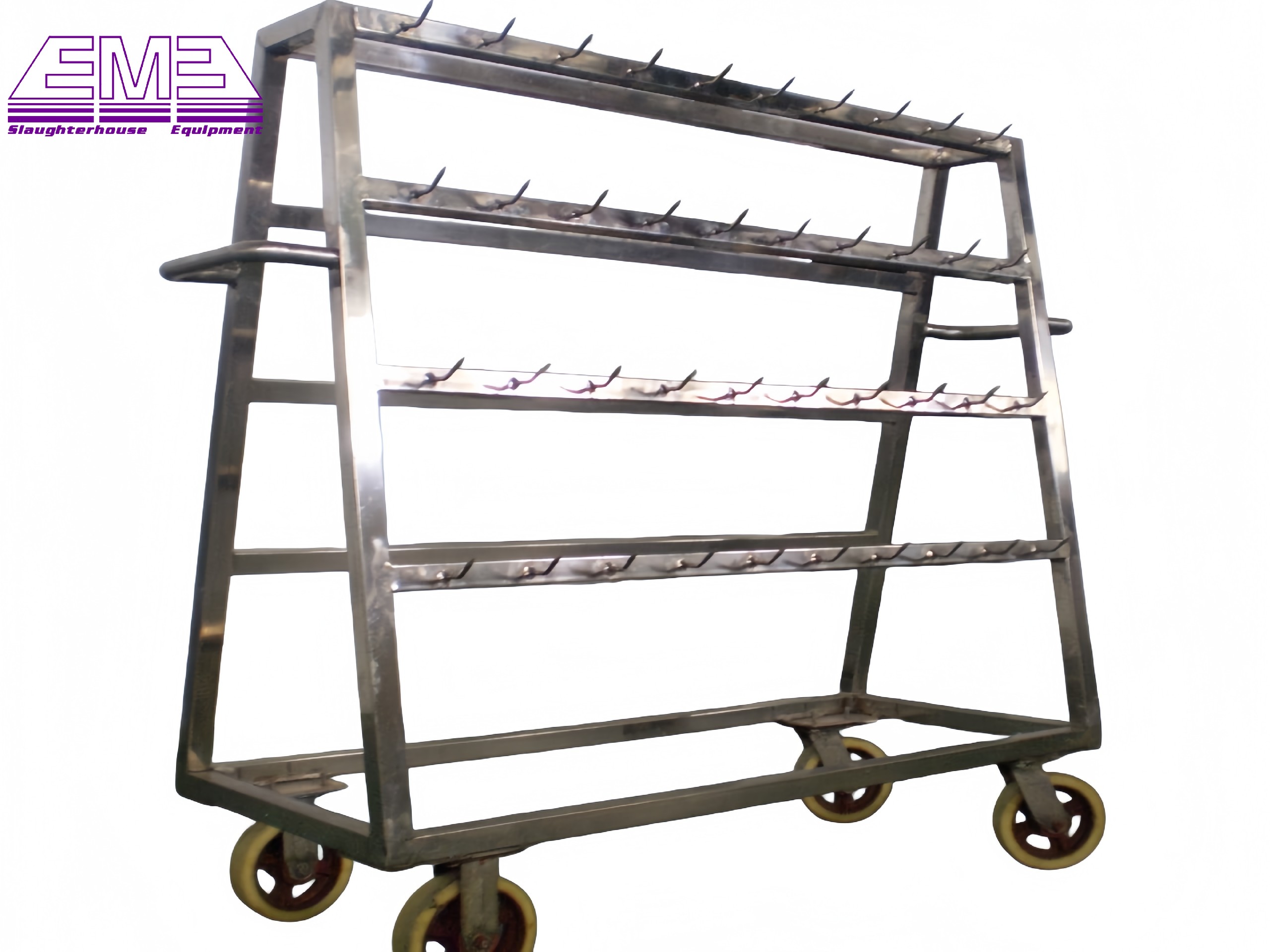 Head and red viscera transfer trolley
