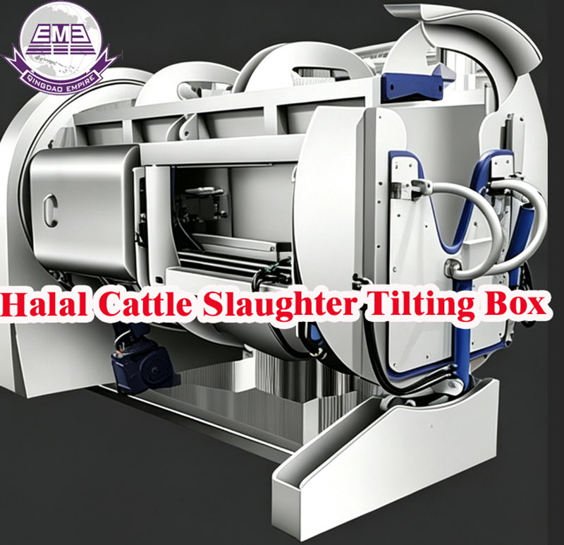 Slaughter Equipment:Live cattle hydraulic ritual halal killing box