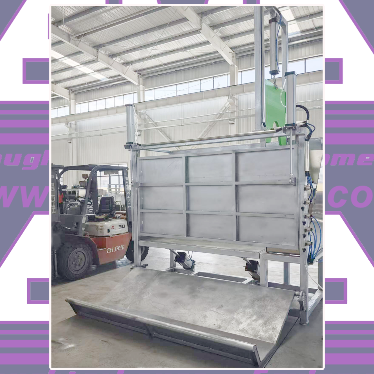 Slaughter Equipment:Live cattle pneumatic killing box (Vertical-type)