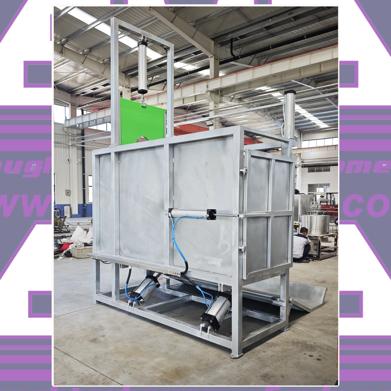 Slaughter Equipment:Live cattle pneumatic killing box (Vertical-type)
