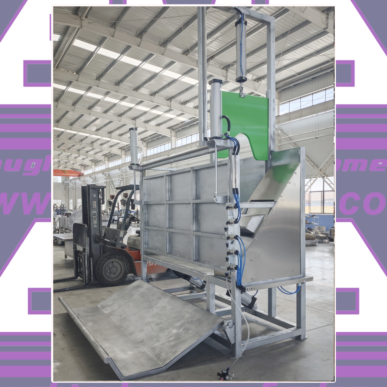 Slaughter Equipment:Live cattle pneumatic killing box (Vertical-type)