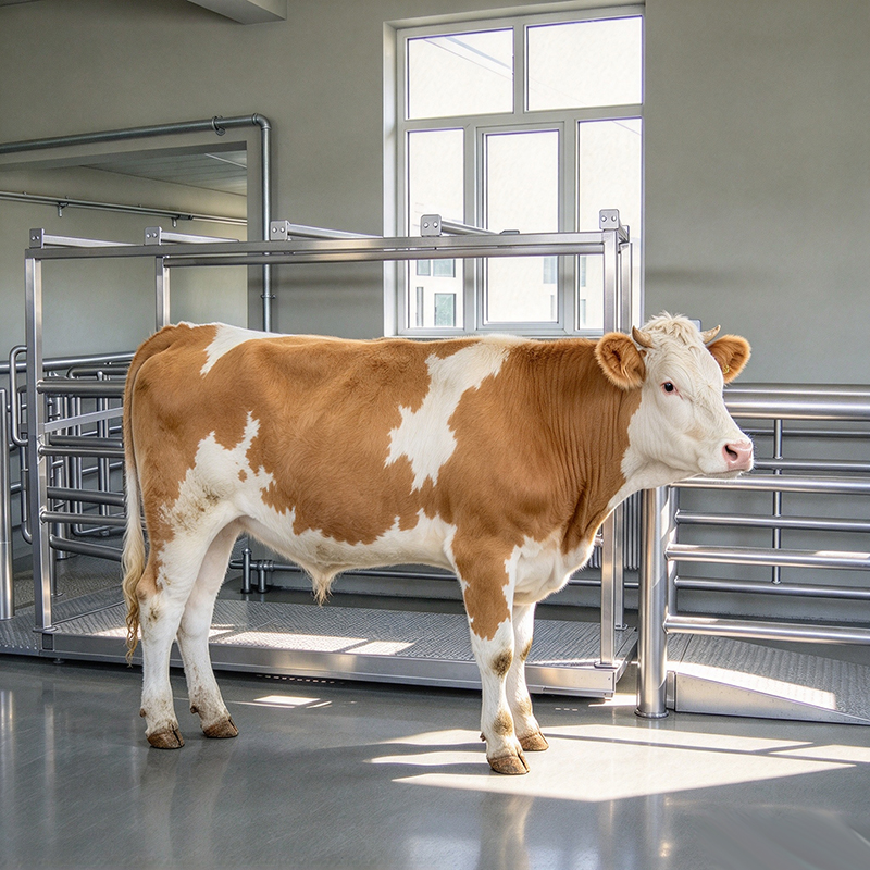 【QE-C101】Live cattle weighing equipment for cattle/cow slaughterhouse slaughter line machine
