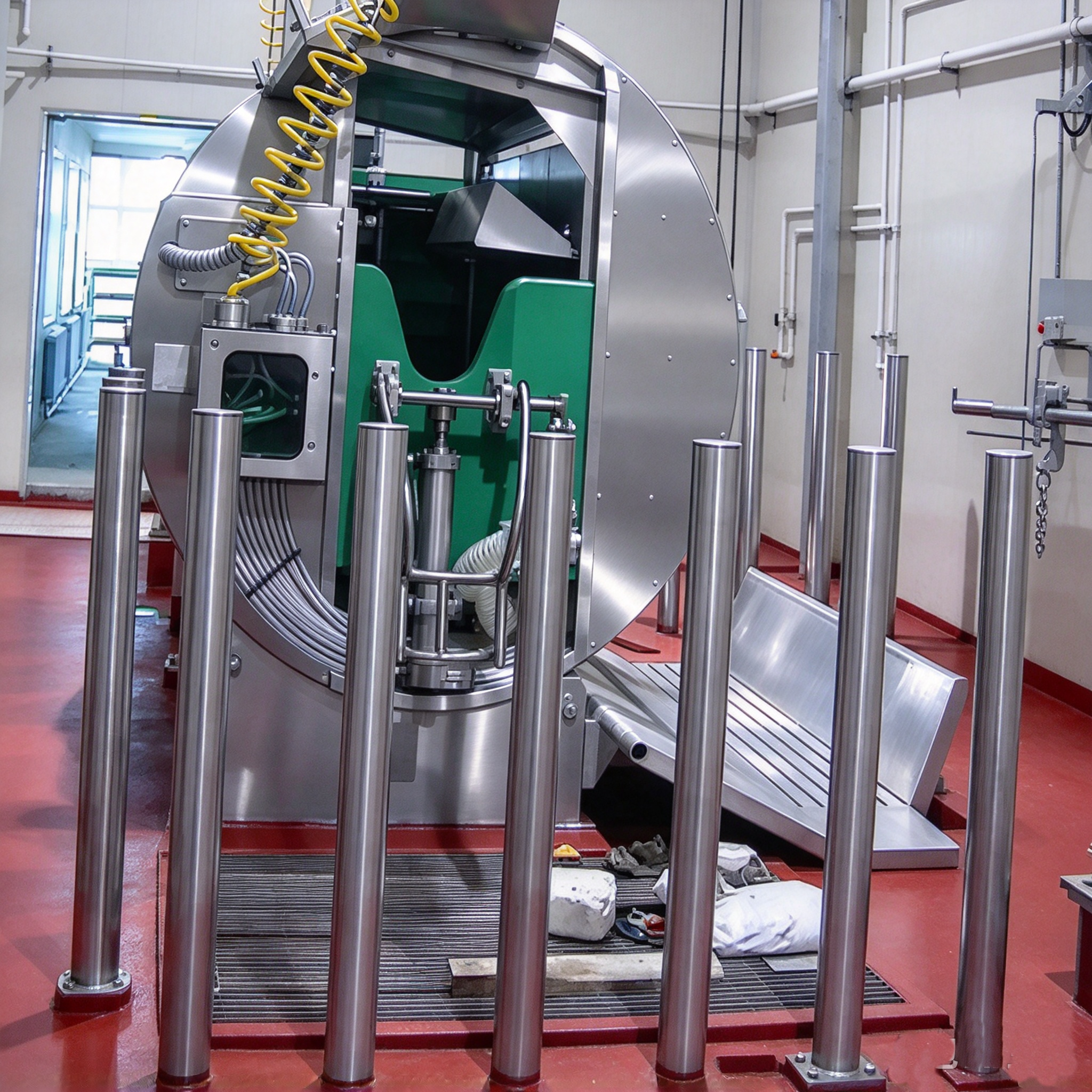 【QE-C104】Live cattle fixed bolt Cattle slaughterhouse equipment cow abattoir machine