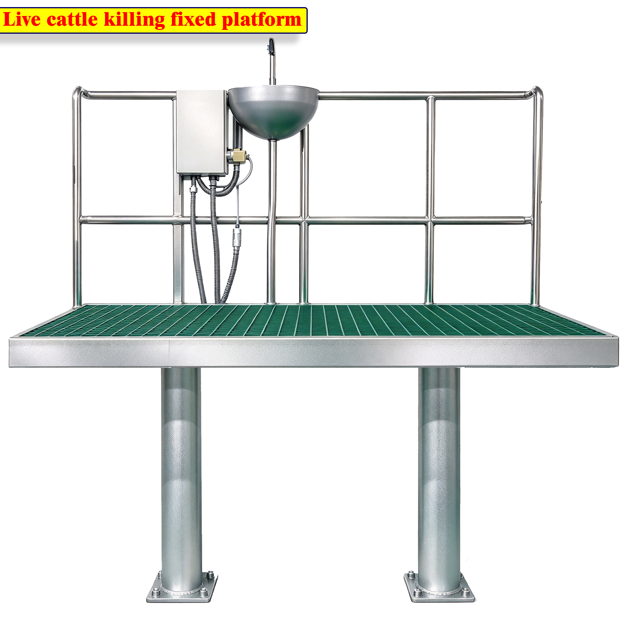 【QE-C106-II】Live cattle killing fixed platform Cattle slaughterhouse equipment cow abattoir machine