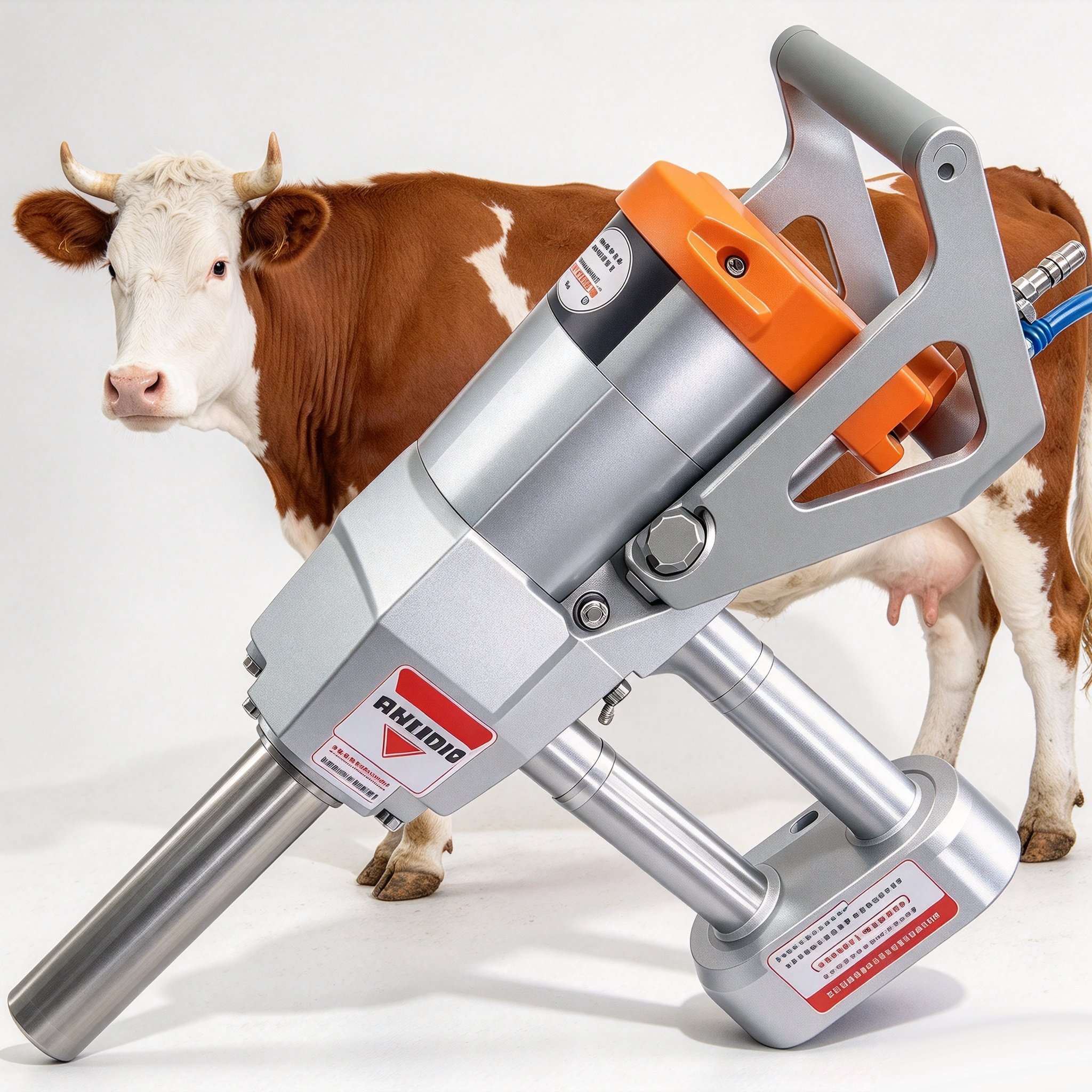 【QE-C107】Live cattle pneumatic stunner Cattle slaughterhouse equipment cow abattoir machine